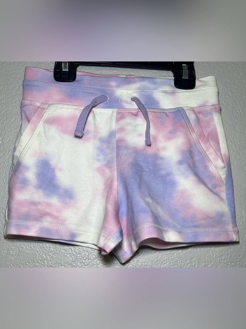 32 Degrees Cool Girl’s Purple Pink Tie-Dye Pull On Drawstring Shorts Size XS 5/6